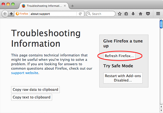 Firefoxブラウザを更新