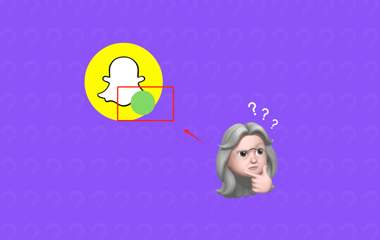 Snapchatの緑の点は何を意味しますか