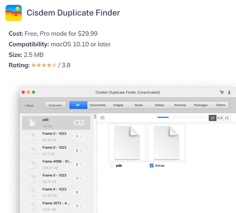 Cisdem Duplicate Finder の詳細