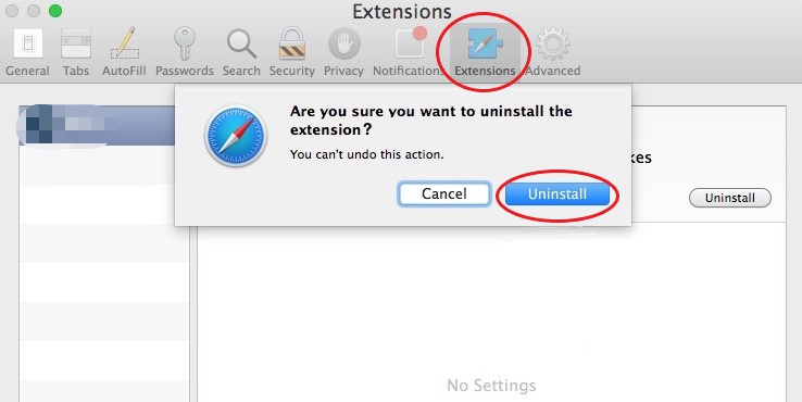 Mac Safari から Offers4U を削除する
