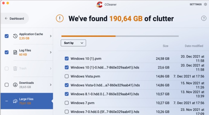 CCleaner の Clean Clutter 機能の紹介