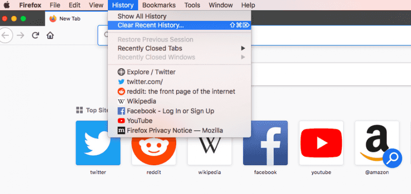 FirefoxからMacのダウンロードを削除する