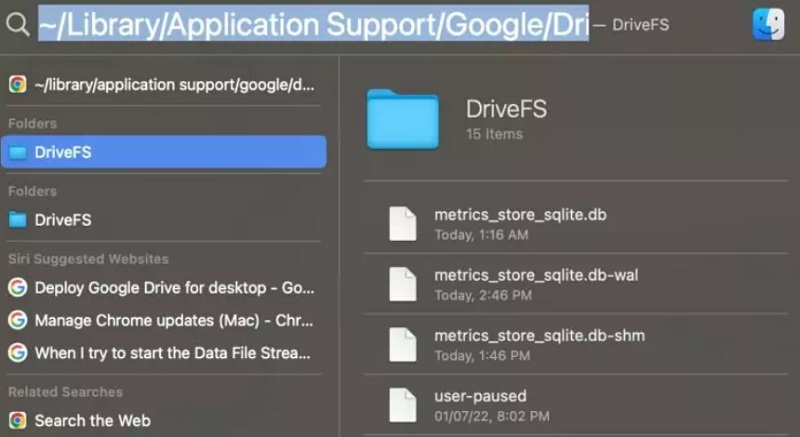 MacでGoogleドライブキャッシュを削除する方法