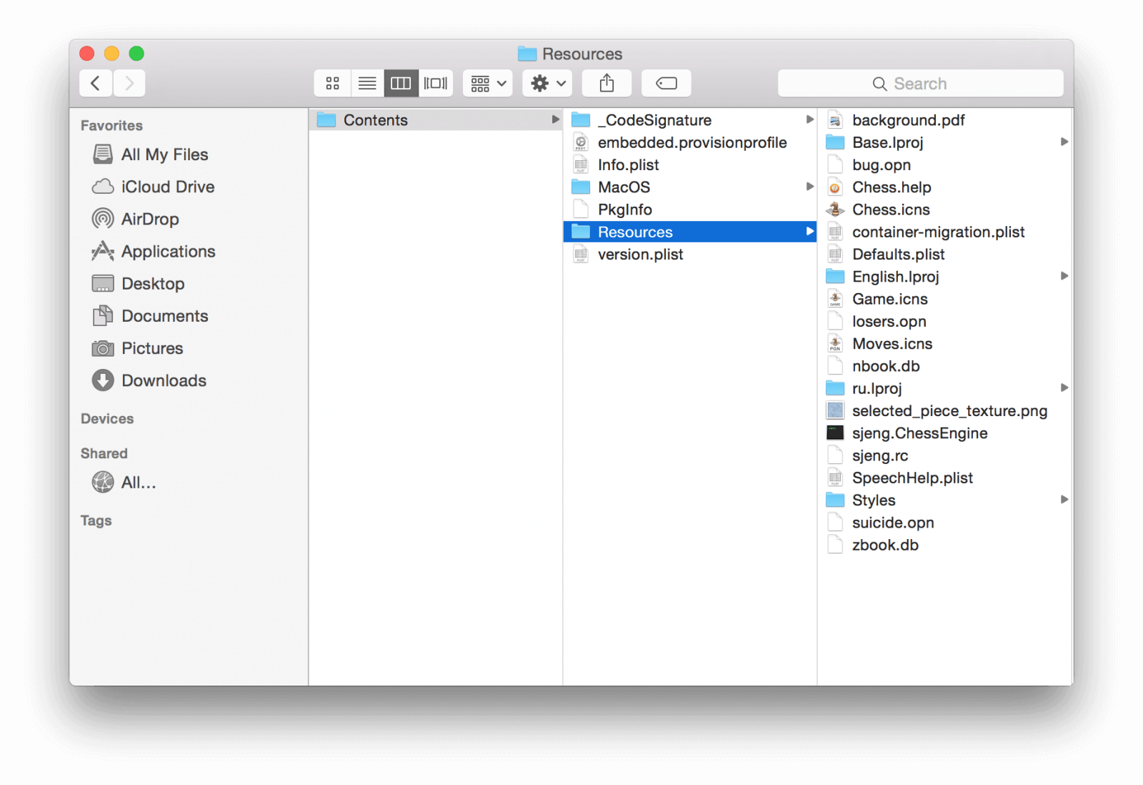 Macで言語ファイルを手動で削除する