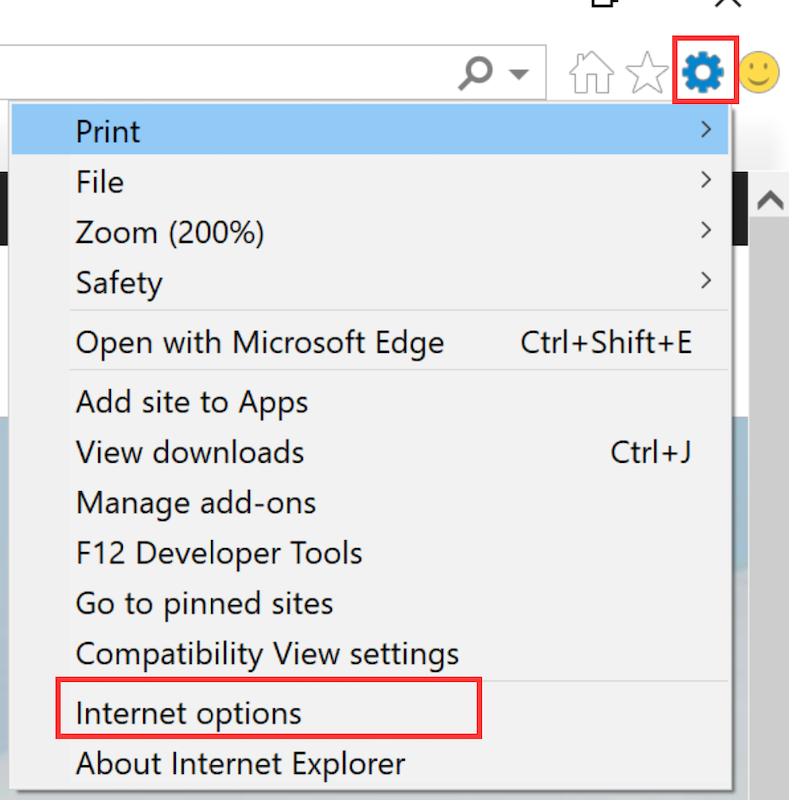 Internet Explorer での McAfee キャッシュのクリア