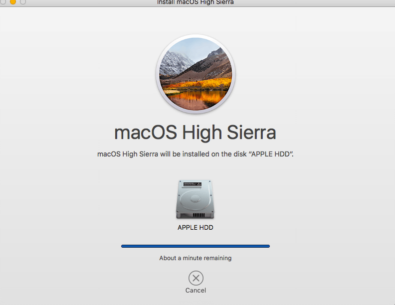 MacOS High Sierraをアップデートする