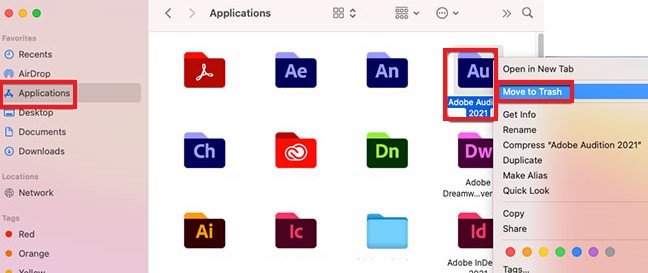 MacでAdobe Auditionを手動でアンインストールする