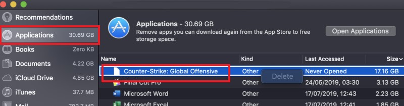 MacでCounter-Strikeを手動でアンインストールする