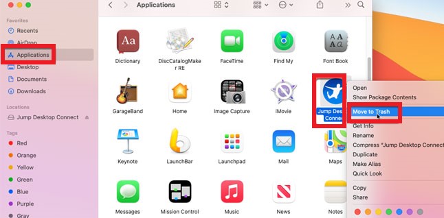 MacでJump Desktopを手動でアンインストールする