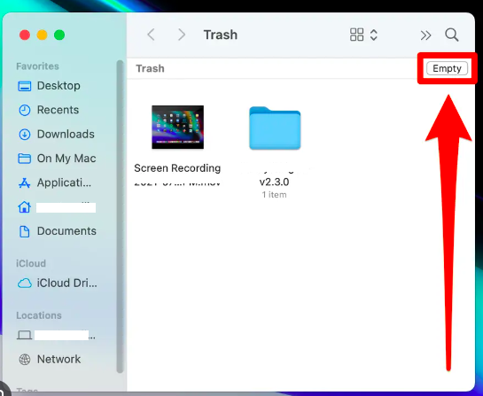 VOXを完全にアンインストールするにはゴミ箱を空にしてください