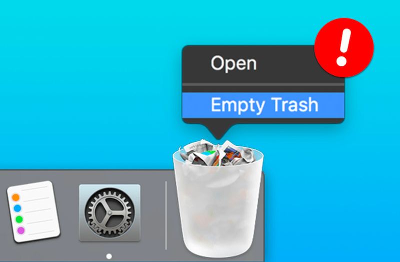 NetShadeを完全にアンインストールするにはゴミ箱を空にしてください