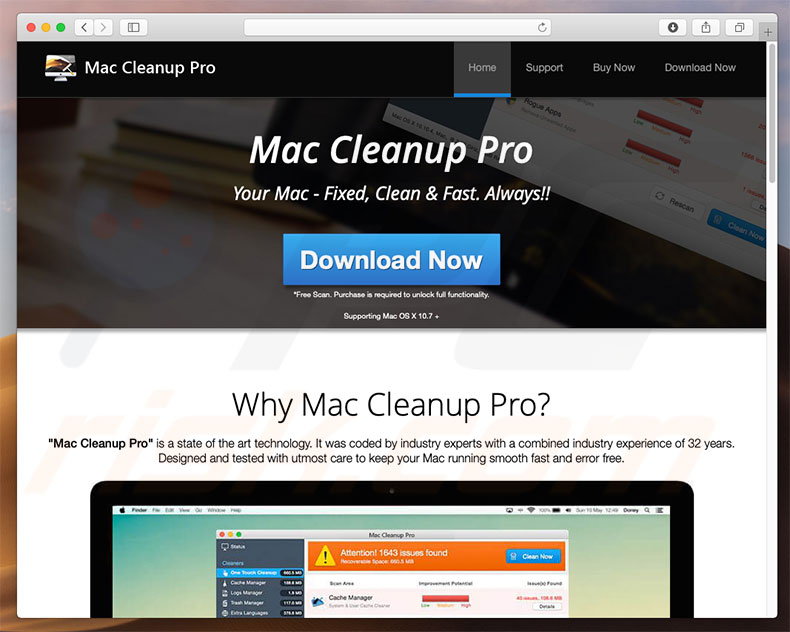 Mac Cleanup Proマルウェア
