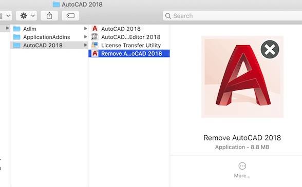 MacでAutoCADを手動でアンインストールする