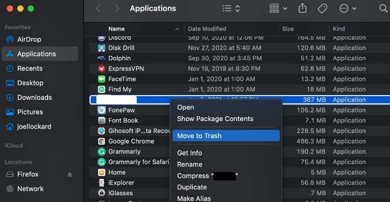 Mac で Praat を手動でアンインストールする手順