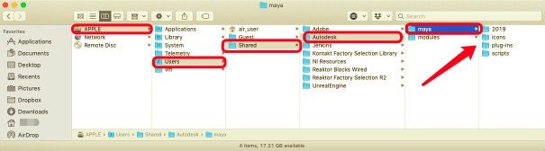 MacでMayaとそのサービスファイルを手動でアンインストールする