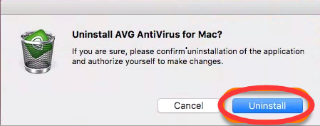 MacでAVGをアンインストールする方法