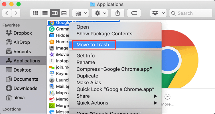 MacでGoogle Chromeをアンインストールする