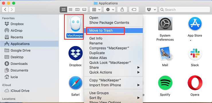 MacからMacKeeperをアンインストールします。