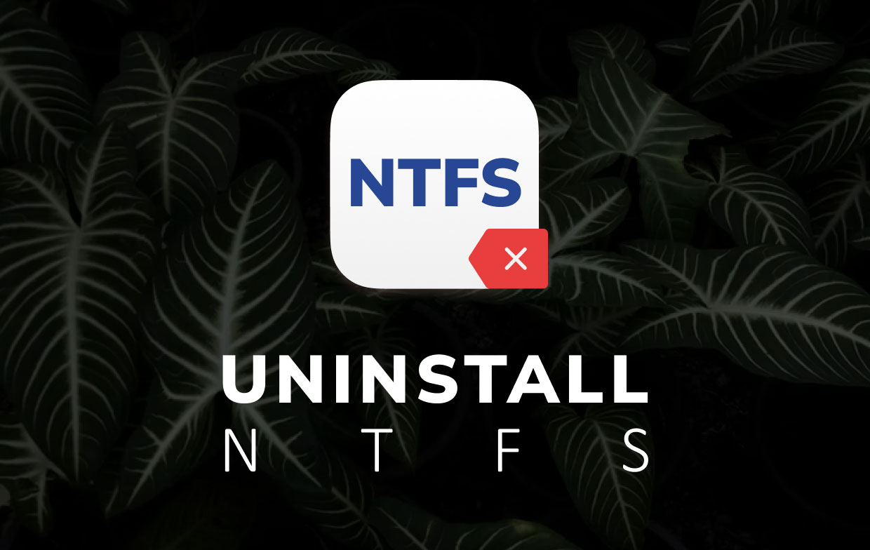 NTFS ForMacをアンインストールします
