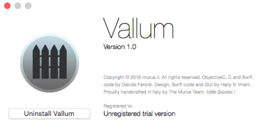 Mac で Vallum を手動でアンインストールする