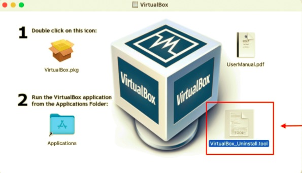 ターミナルを使用してMacからVirtualBoxをアンインストールします