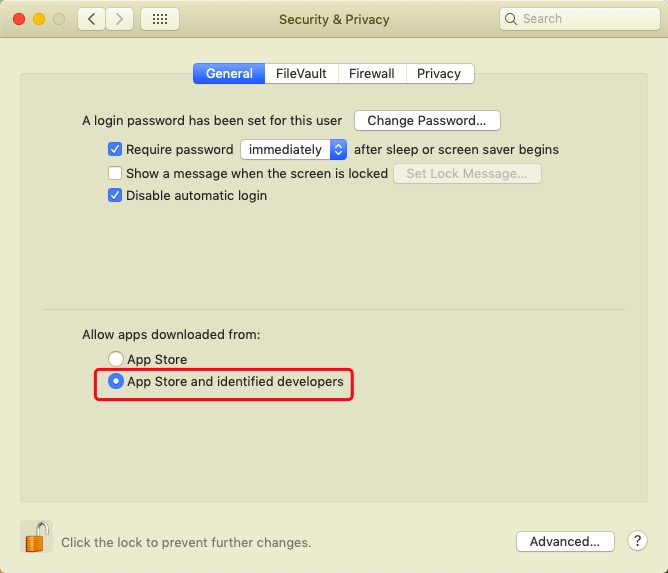 Macでダウンロードするアプリケーションのセキュリティ設定を変更する