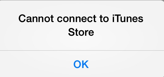 iTunes Storeに接続できない