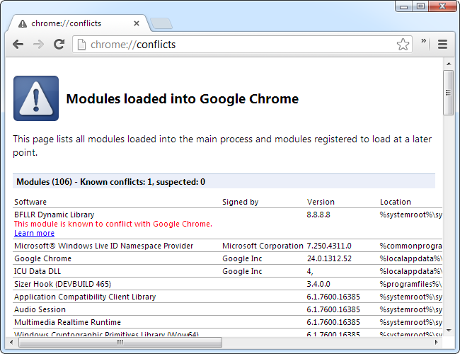 Shockwave Chromeクラッシュソフトウェアの修正