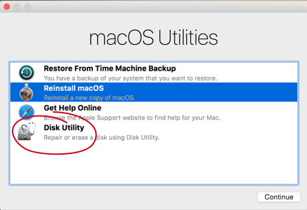 Macのディスクユーティリティを使用してディスクを修復する