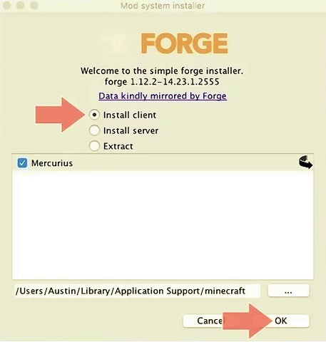 MacにMinecraftForgeをインストールする