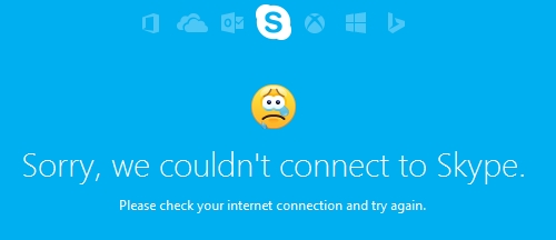 SkypeはMacに接続できません