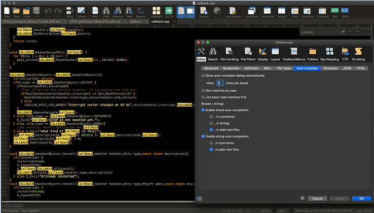 MacUltraEditのNotepad ++代替