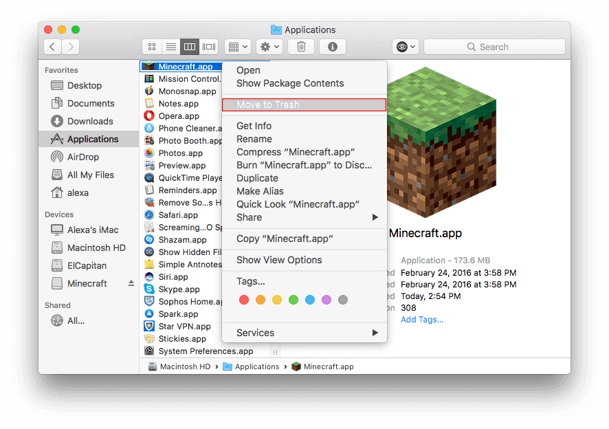 Macでminecraftをアンインストールするための最速かつ完全な方法