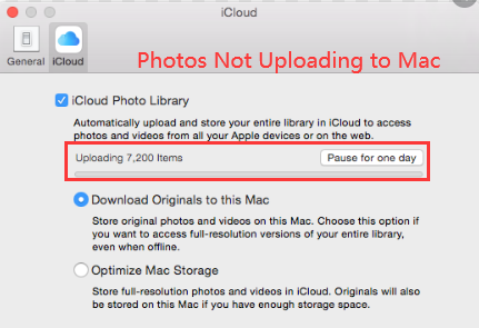 写真がMacにアップロードされないのはなぜですか