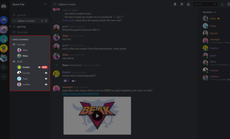 Discord ボイスチャンネルで画面を共有する