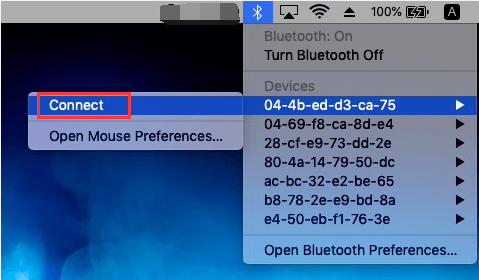 メニューバーのショートカットで Bluetooth ヘッドフォンを Mac に接続する