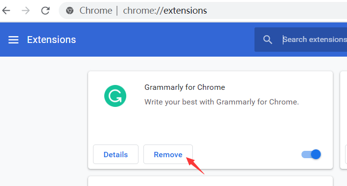Chrome拡張機能を削除する