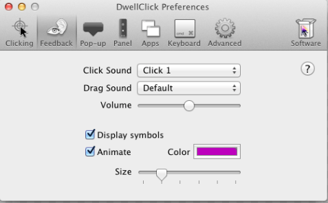 Mac 用 DwellClick オートクリッカー
