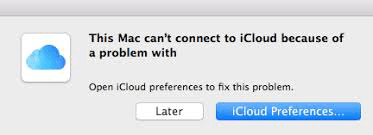 iCloudが機能しない