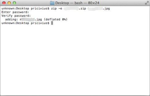 圧縮を使用してMac上のZipファイルをパスワードで保護する