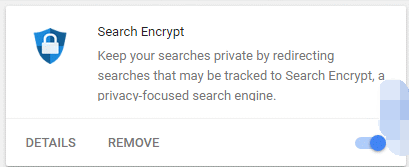 検索暗号化を削除する