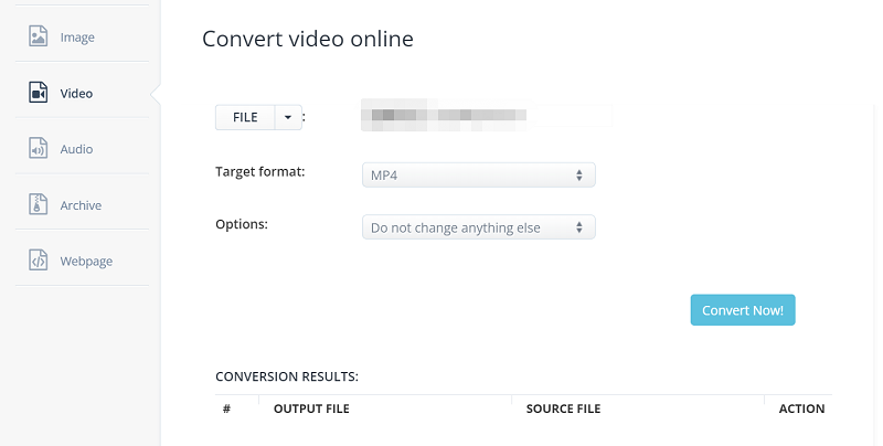 Mac / PCオンラインでWLMPをMP4に変換する