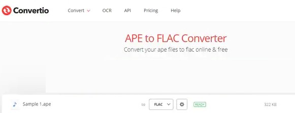 オンラインでAPEをFLACに変換