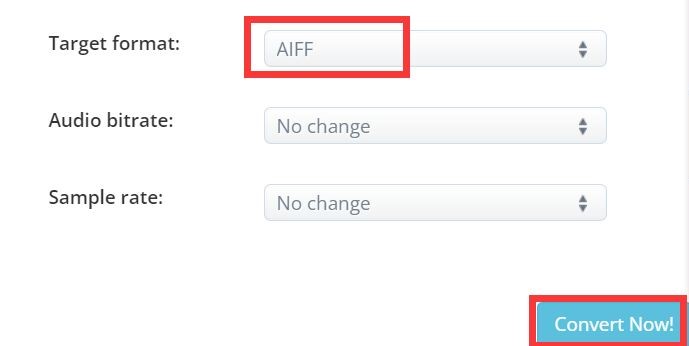 オンラインでFLACをAIFFに変換する