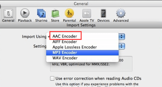 iTunesでMP4をM4Aに変換する