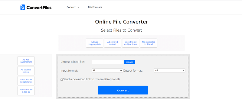 MODをMP4に変換するConvertFilesを使用する