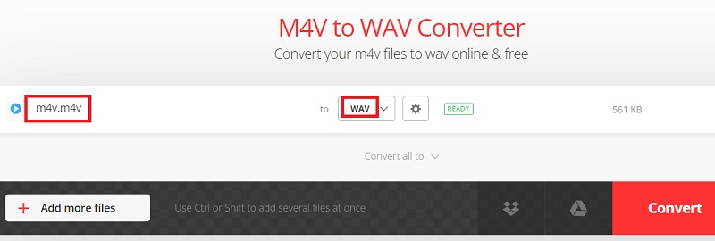 M4VをWAVに簡単に変換
