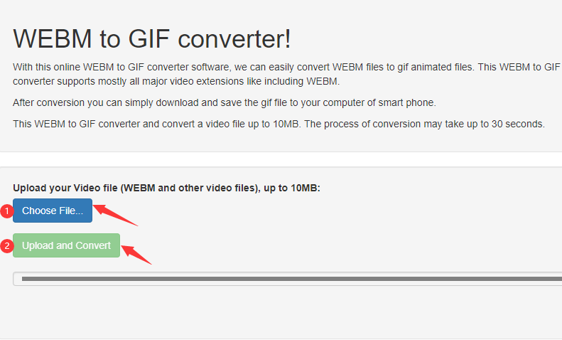 EasyOnlineConverter WebM to GIF Converter