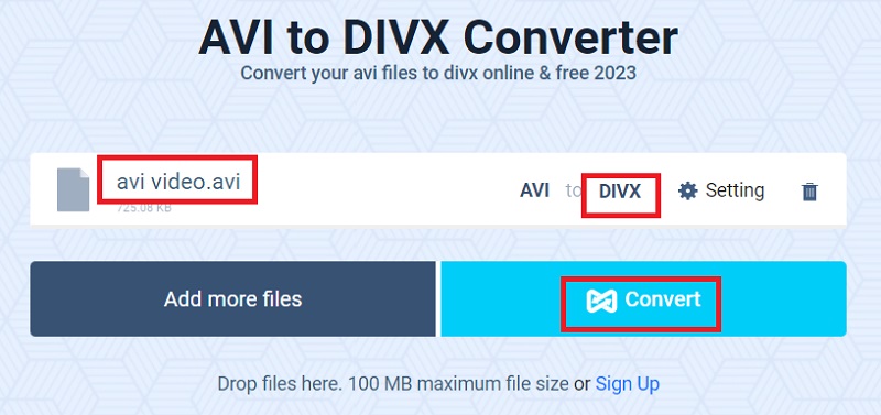 無料でAVIをDivXに変換