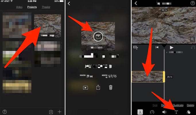 iPhoneでiMovieをMP4にエクスポートする